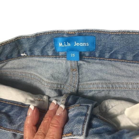 M.i .h Mimi Straight Leg High Waisted Denim Jeans Sz 25 - Picture 10 of 14